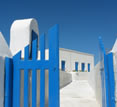 Greece, blue gate