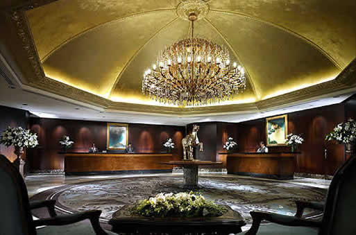 Langham Hotel, Auckland, lobby of hotel