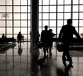 Airport, business travellers