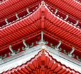 Decorative red roof, Gourmet China tour