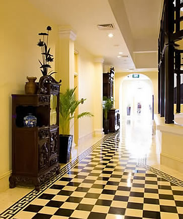 Raffles Le Royal, Phnom Penh, Cambodia - corridor Raffles Le Royal, Phnom Penh, Cambodia - corridor
