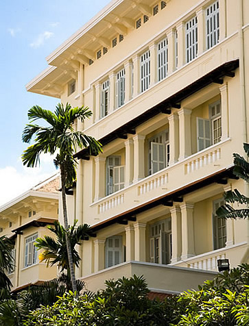 Raffles Le Royal, Phnom Penh, Cambodia - outdor entrance Raffles Le Royal, Phnom Penh, Cambodia - outdor entrance