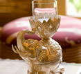 Raffles Le Royal, Phnom Penh, Cambodia - elephant glass Raffles Le Royal, Phnom Penh, Cambodia - elephant glass