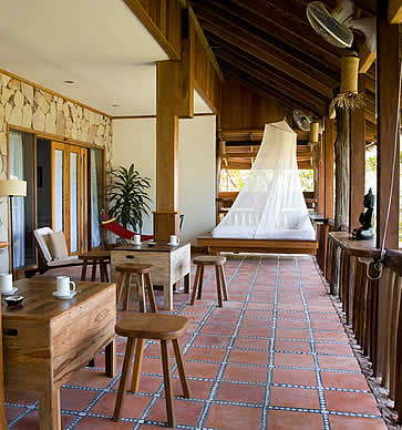 Veranda Natural Resort, Kep, Cambodia - room and coffee table
