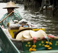 Chakrabongse Villas, Bangkok, Thailand - boat woman trading