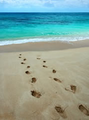 Beach footsteps