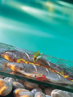Shanti Maurice Spa, fresh fish Shanti Maurice Spa, fresh fish