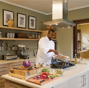 Phinda Game Reserve, South Africa - The Homestead kitchen and chef