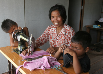 Shinta Mani Hotel, Siem Reap, Cambodia - villager in training