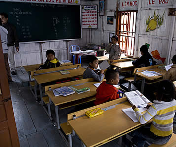 Red Dragon Junk, Halong Bay, Vietnam - primary school Red Dragon Junk, Halong Bay, Vietnam - primary school