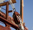 Red Dragon Junk, Halong Bay, Vietnam - pulley